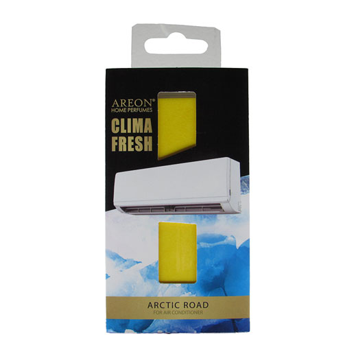 خوشبو کننده آرئون دریچه کولر گازی(اسپیلت) کلیما فرش لوکس Areon CLIMA FRESH رایحه Arctic Road
