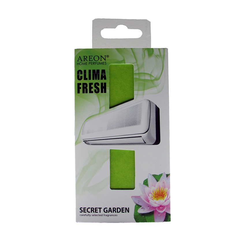 خوشبو کننده آرئون دریچه کولر گازی(اسپیلت) کلیما فرش Areon CLIMA FRESH رایحه SECRET GARDEN